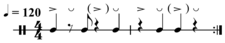 3-2 son clave, in 4/4 quarter = 120 X theoretical number of pulses = 8 X number of measures = 2