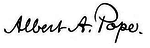 Albert A Pope signature.png