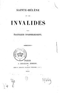 Édouard d’Anglemont, Sainte-Hélène et les Invalides, 1840    