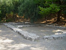 Excavations in Athens near the site of Plato's Academy, where the unwritten doctrines were supposedly debated. Athens Plato Academy Archaeological Site 3.jpg