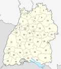صورة مصغرة لـ ملف:Baden-Württemberg, administrative divisions (districts only) - Nmbrs (geosort) - monochrome.svg