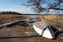 Venelaituri Oriniemen ulkoilualueella