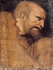 Giovanni Antonio Boltraffio, Tête de saint Pierre.