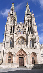 Fachada de la catedral de Burgos.