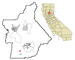 Location in Butte County and the state of California