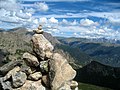 Tumulo realizzato secondo i canoni dei nativi americani sul monte Flattop