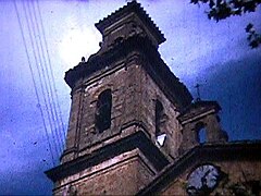 Campanario de la iglesia de Campos de Arenoso