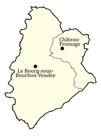 Le Bourg-sous-Bourbon-Vendée absorbe Château-Fromage en 1827.