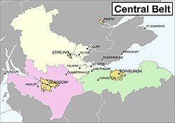 Cintura centrale - Localizzazione