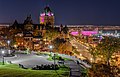 Chateau Frontenac at night, Quebec Ville, Canada.jpg