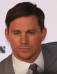 Tatum at the 2015 Warner Bros. & Hoyts red carpet Arena Premiere of Magic Mike XXL Channing Tatum (19276524319).jpg