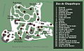 Plano del zoo de Chapultepec (México)
