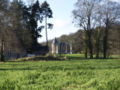 Belle vue sur le château d'Ahin malheureusement définitivement gâchée par le centre commercial.