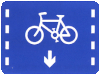 Lane for bicycles