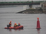 Civil Defence training in the River Shannon, Limerick