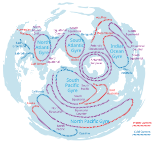 English: This is map of the worlds oceans curr...