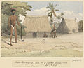 Fijian costumes in a 1849 drawing
