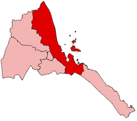 Localização na Eritreia