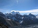 Maailman huippuja, Solukhumbun piirikunta: Mount Everest, Lhotse ja Makalu.