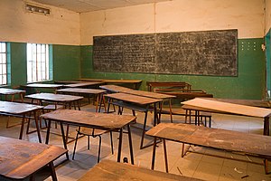Classroom in Armitage boarding school/The Gambia