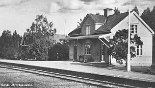 Gonäs stationsbygning, revet ned i 1959