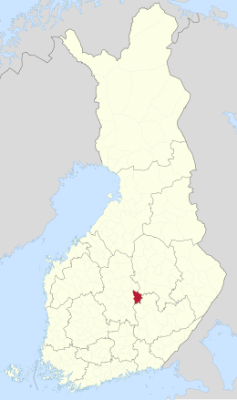 Kaart met de locatie van Hankasalmi