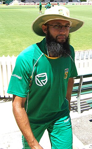 Hashim Amla at a training session at the Adela...