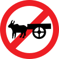 Bullock carts prohibited