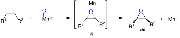 Jacobsen-Epoxdiation konzertierter Mechanismus