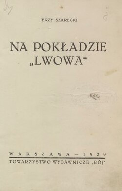 Okładka lub karta tytułowa