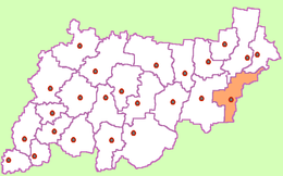 Ponazyrevskij rajon – Mappa