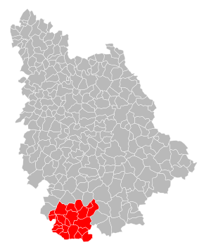 Lage der CC des Pays Civraisien et Charlois im Département Vienne