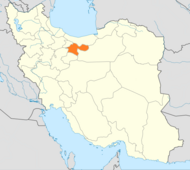 Teheranum (provincia): situs