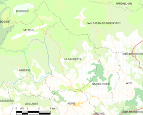 Poziția localității La Caunette