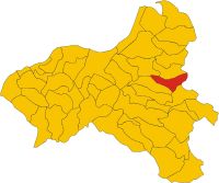 Locatie van Vallelonga in Vibo Valentia (VV)