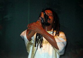 Falcão in concert with O Rappa in São Paulo, 2005