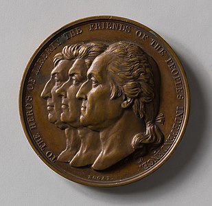 Washington, Kosciusko et Lafayette (1834).