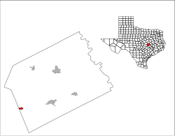 Vị trí trong Quận Milam, Texas