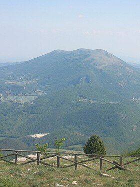 Vue depuis le mont Acuto.