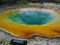 Morning Glory Pool, Heiße Quelle