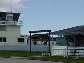 Entrée de l'aéroport international de Niue