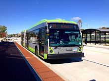 CTfastrak was built to connect the suburbs to Hartford. NovaBUS LFX.jpg