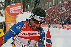 Ole Einar Bjørndalen in Antholz, 2006