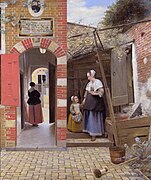 The Courtyard of a House in Delft c. 1658