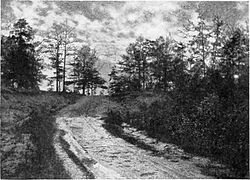 A 1904 photo of the place Burr was captured