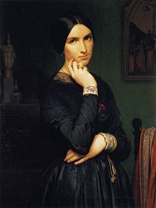Hippolyte Flandrin Ritratto della moglie