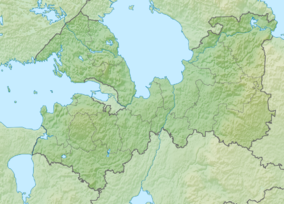 Мапа са локацијом заштићене области Кургаљски резерват природе