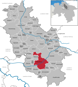 Kaart van Rotenburg (Wümme)