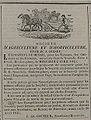 Documento francese che ricordava che il 2 aprile 1845 si sarebbe tenuta l'esposizione del bestiame.