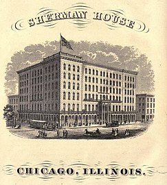 The Sherman House Hotel, Chicago, Illinois (1861–1873)